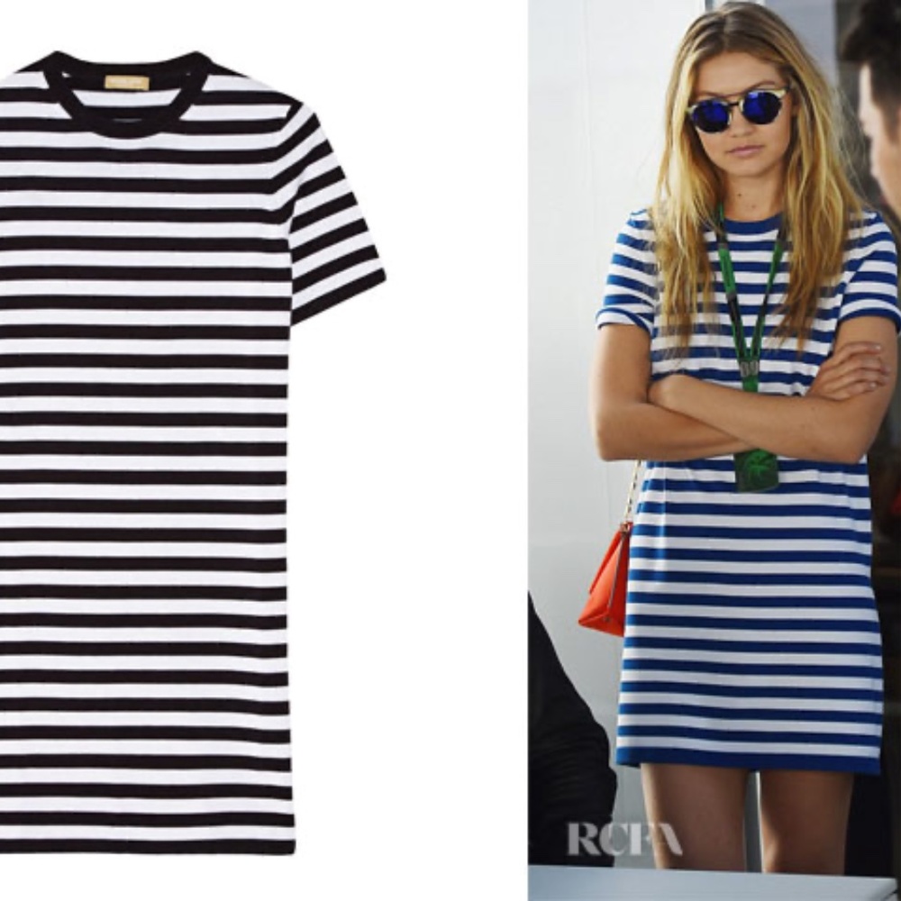 Michael Michael Kors Striped T-Shirt Dress